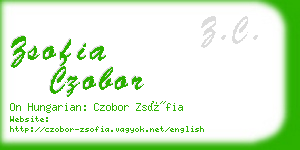 zsofia czobor business card